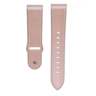 Pink leather loop modern buckle -